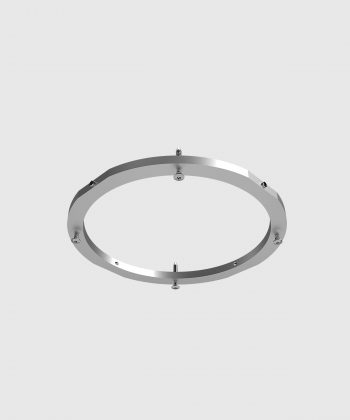 Alu-Stellring 12251 mit Madenschrauben Ansicht von unten