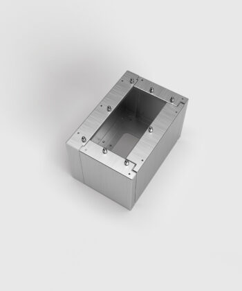 Sockel 12301 mit Schrauben und Muttern Ansicht von oben