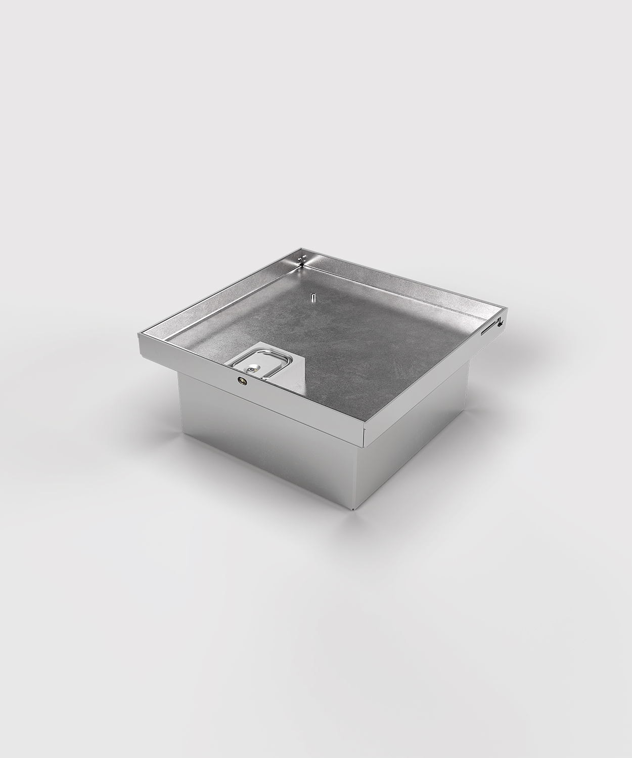 Bodensteckdose 2003B Deckel geschlossen ohne Bodenbelag