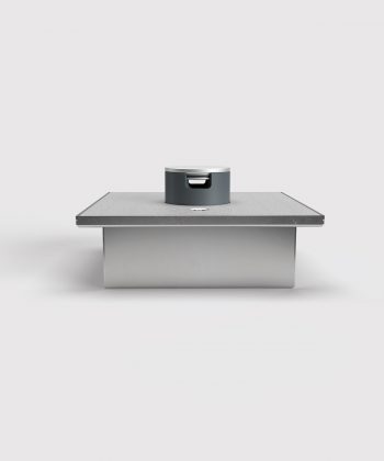 Bodentank 2004Q Deckel geschlossen mit Tubus Ansicht seitlich