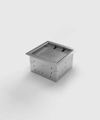 Bodensteckdose 8502B Deckel geschlossen ohne Bodenbelag