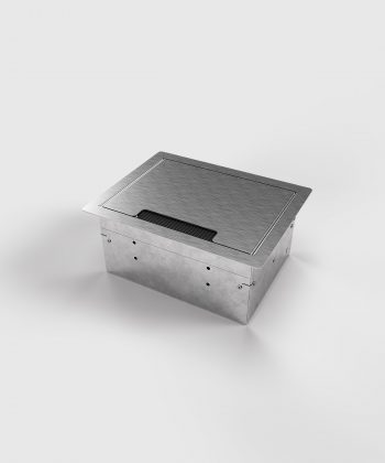 Hohlbodentank 8504E Deckel geschlossen mit Kabelauslass Bürste