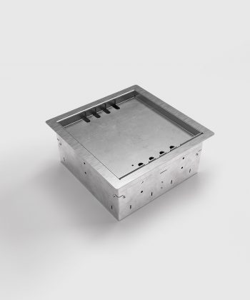 Hohlbodentank 8508B Deckel geschlossen ohne Bodenbelag mit Kabelauslässen