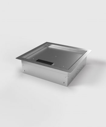 Hohlbodentank 8512B Deckel geschlossen mit Kabelauslass Bürste