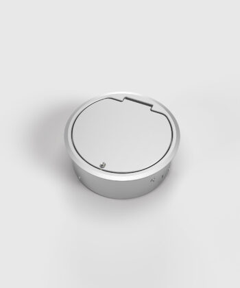 Bodensteckdose 8604A rund Deckel geschlossen