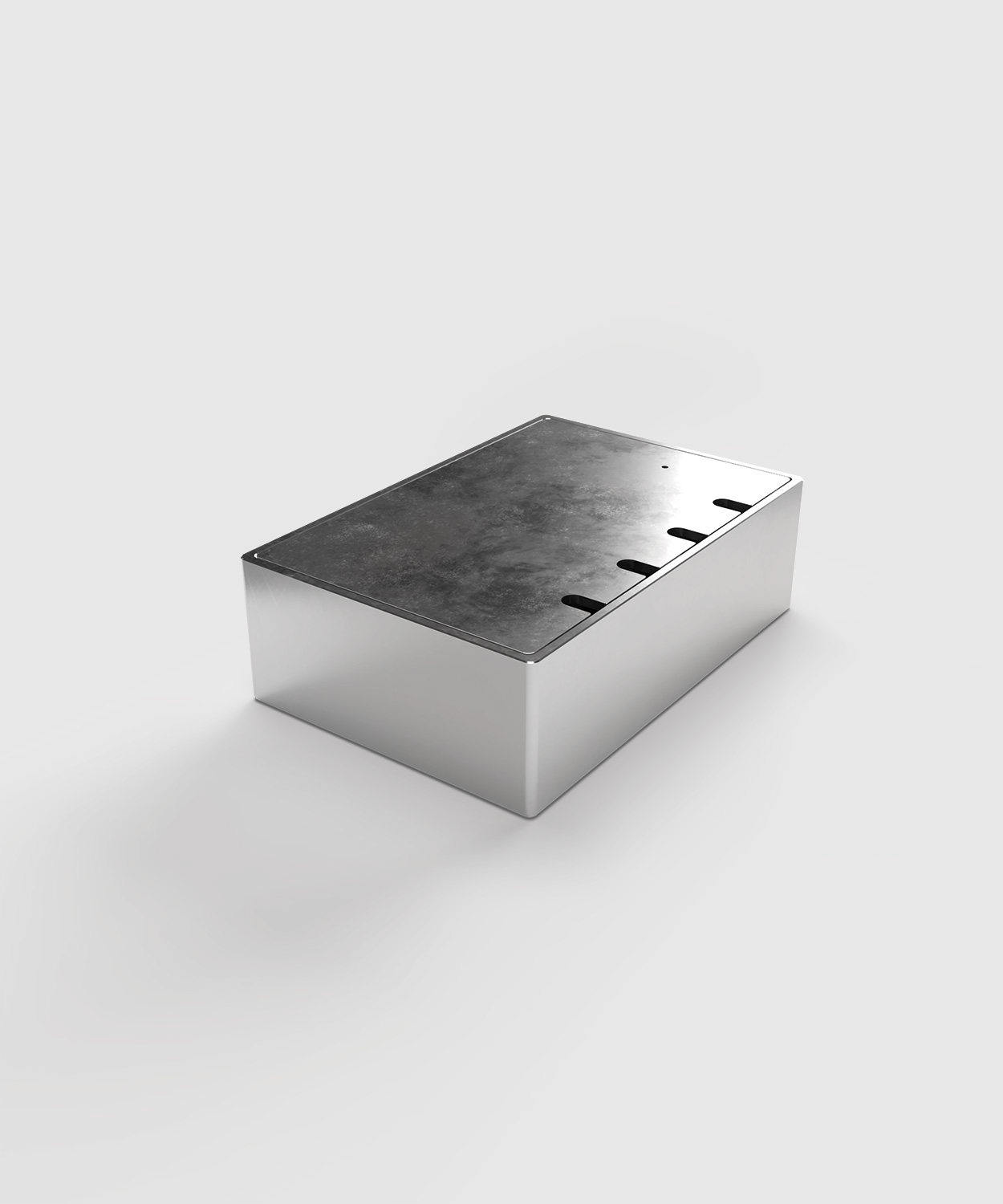 Bodensteckdose 8804B Deckel geschlossen ohne Bodenbelag