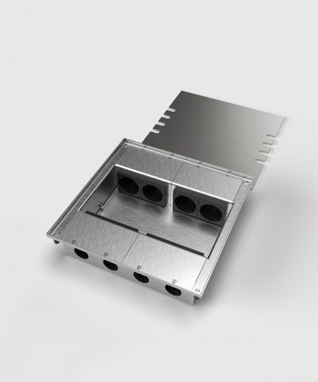 Bodentank 8808E mit 8 Steckplätzen Deckel abgelegt mit Kabelauslass