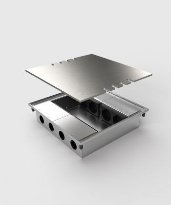 Bodentank 8808E mit 8 Steckplätzen Deckel angehoben