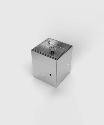 Bodensteckdose 8900B mit Magnet im Deckel geschlossen Bodenbelag einsetzbar