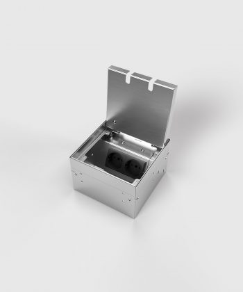 Bodentank 8902B Deckel offen mit Kabelauslass-Ausschnitt ohne Bodenbelag