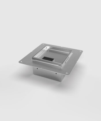 Hohlbodentank 8902HB Deckel geschlossen mit Kabelauslass Bürste