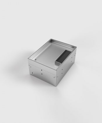 Bodentank 8904B Deckel geschlossen mit Bürstenauslass ohne Bodenbelag