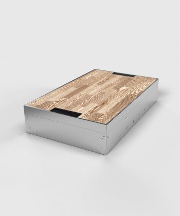 Bodentank 8920B Deckel geschlossen mit Bodenbelag und Kabelauslass