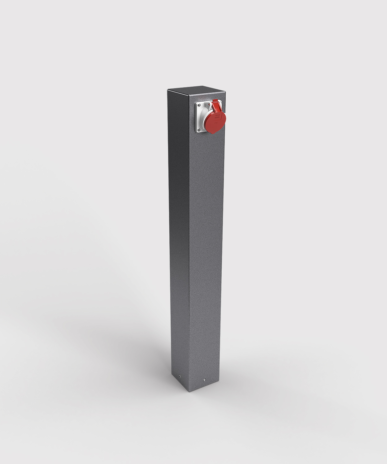 Stromsäule ES882-H1000 in Farbe DB703 mit 1 x CEE16 und 2 x Schuko Steckdosen