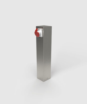 Energiesäule ES882-H650 in Farbe DB701 mit 1 x CEE16 und 2 x Schuko