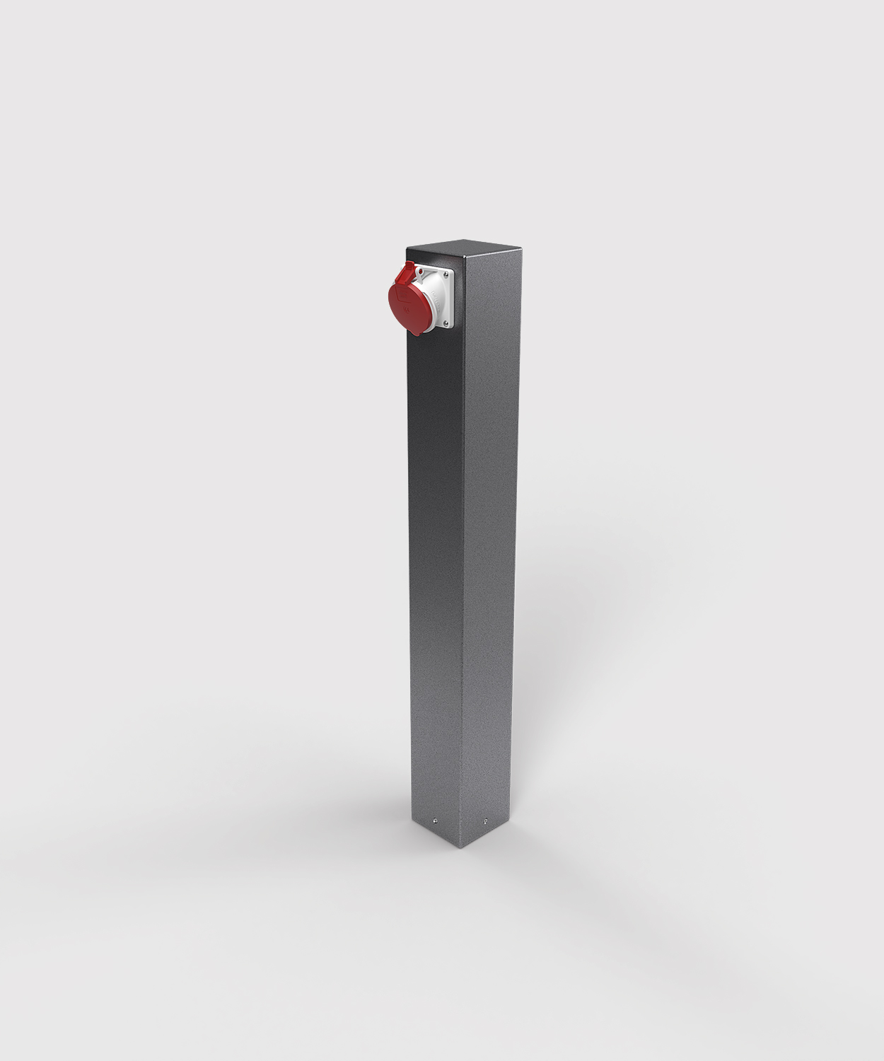 Stromsäule ES882-3 Farbe DB703 Höhe 1000mm mit CEE-Steckdose