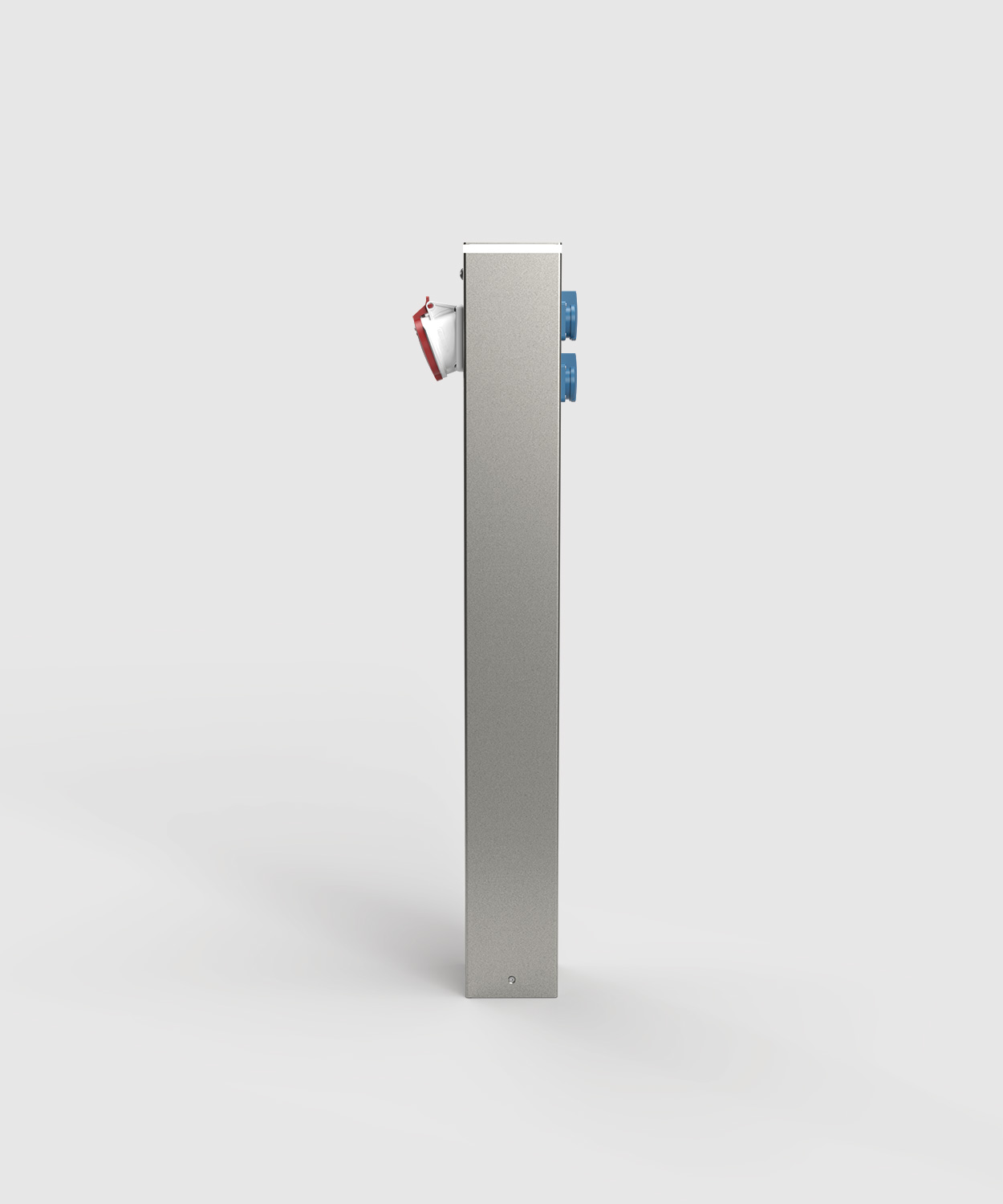 Steckdosensäule ES882L-H1000 mit 1 x CEE32 und 2 x Schuko Steckdosen und mit LED-Beleuchtung