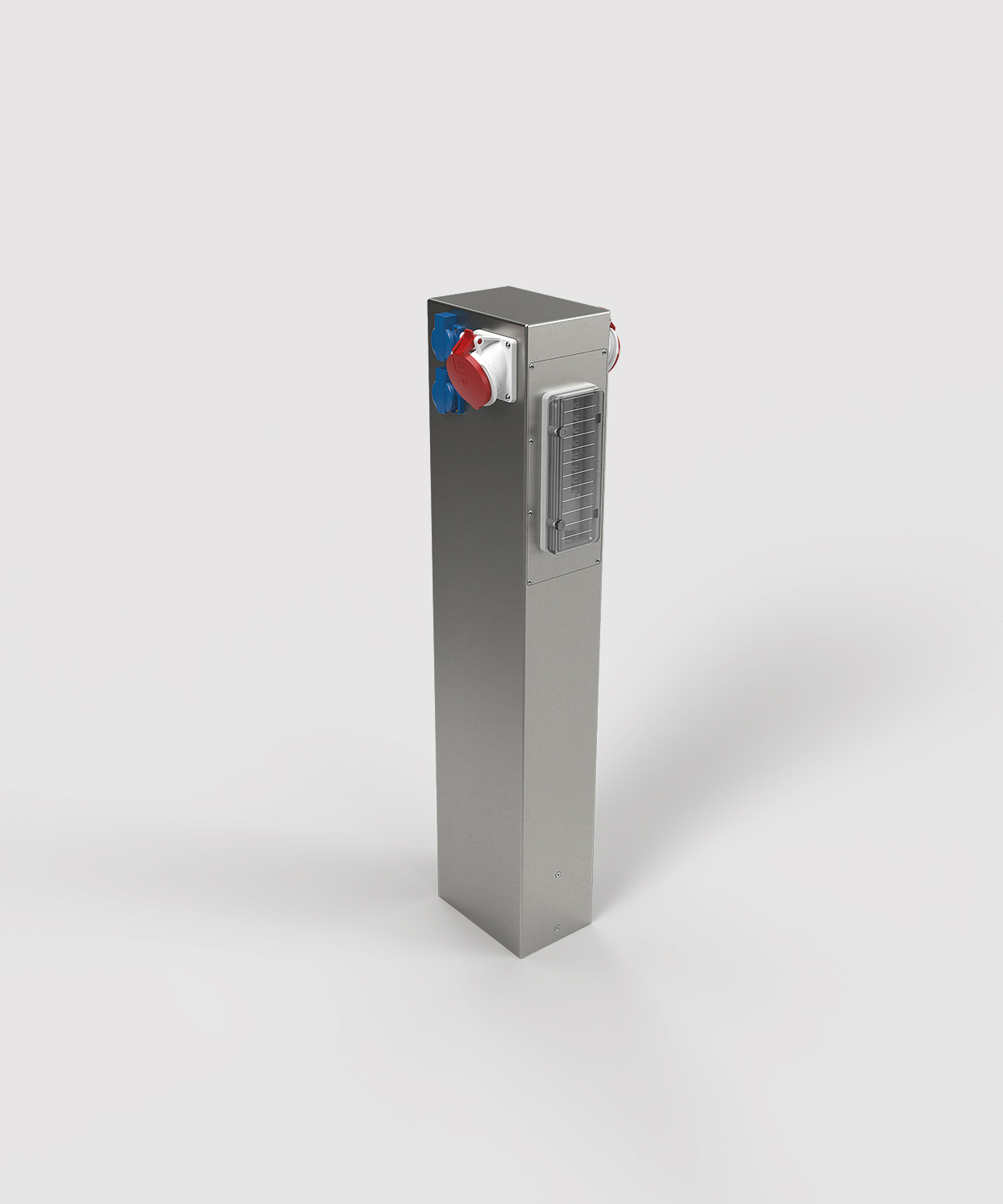 Stromsäule ES884-H1000 mit 2 x CEE und 4 x Schuko und Absicherung