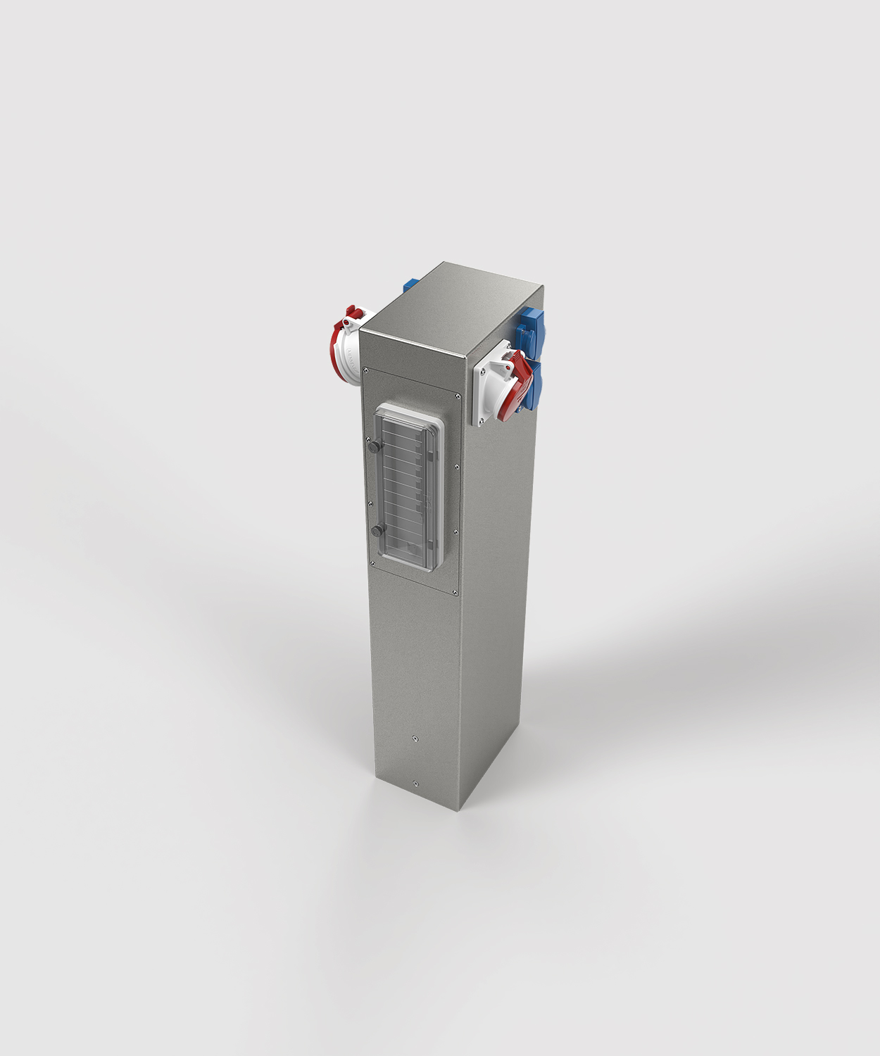 Stromsäule ES884-H800 mit 2 x CEE und 4 x Schuko und Absicherung